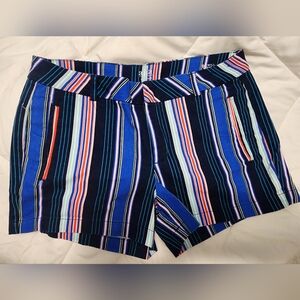 Striped Blue Women's Shorts